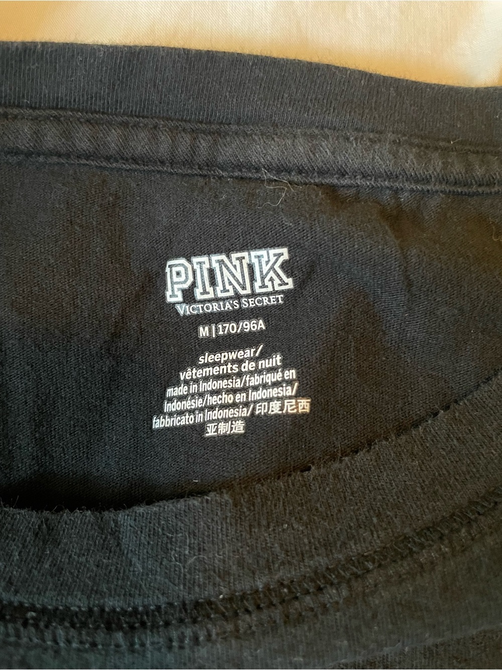 PINK Victoria's Secret Black & Gray Athletic Compression Shorts Size Medium - Picture 5 of 9